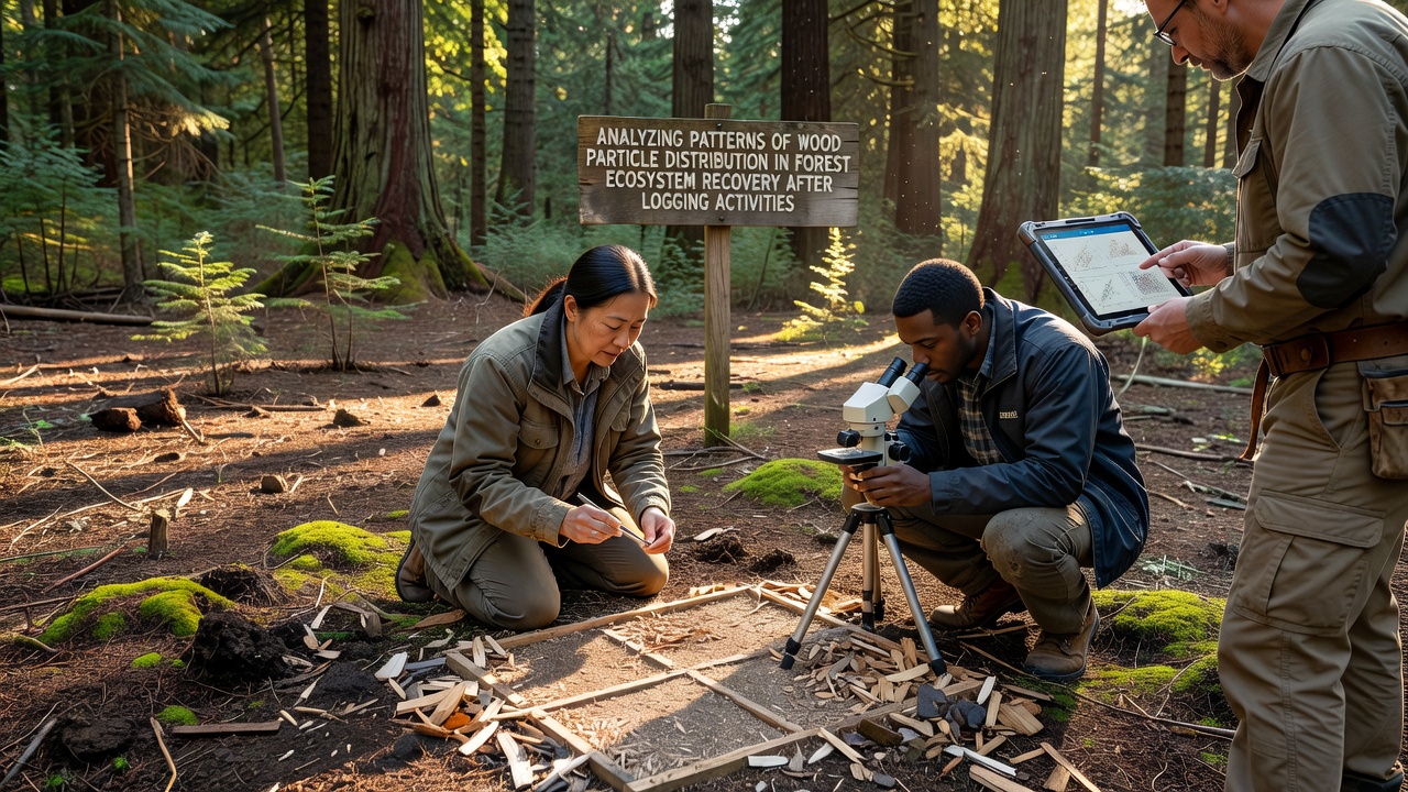 Analyzing Patterns of Wood Particle Distribution in Forest Ecosystem Recovery After Logging Activities